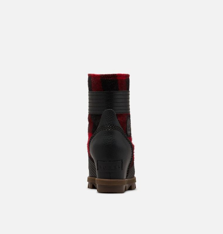 Sorel Youth Lexie™ Wedge - Kids Booties Black/Red - 260934KPZ